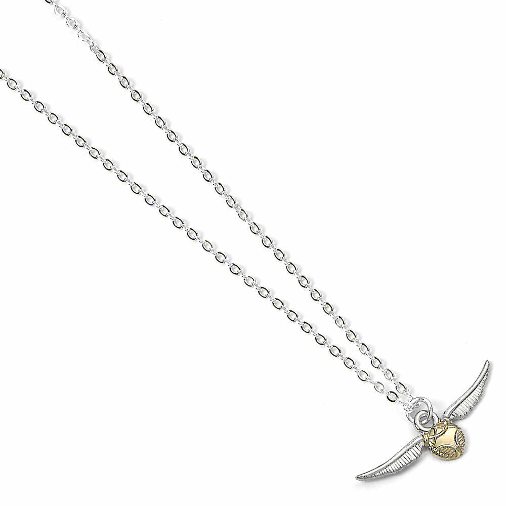 Colgante Snitch Dorada de Harry Potter con cadena plateada - 3