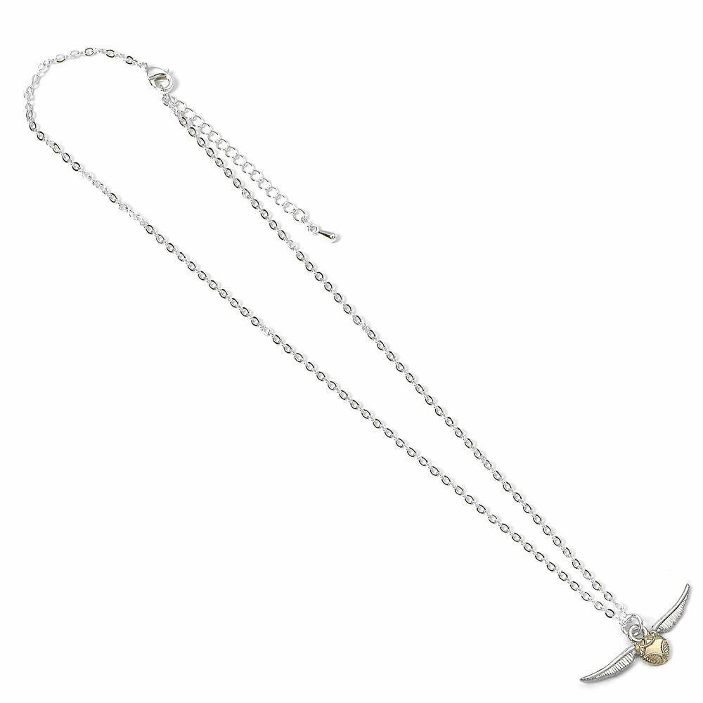 Colgante Snitch Dorada de Harry Potter con cadena plateada