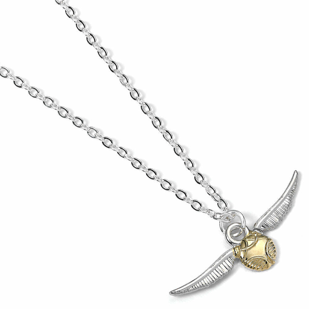 Colgante Snitch Dorada de Harry Potter con cadena plateada - 4