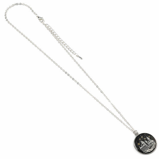 Colgante Harry Potter con medalla del Castillo de Hogwarts y cadena