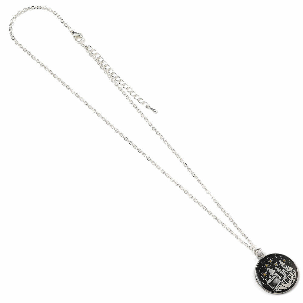 Colgante Harry Potter con medalla del Castillo de Hogwarts y cadena