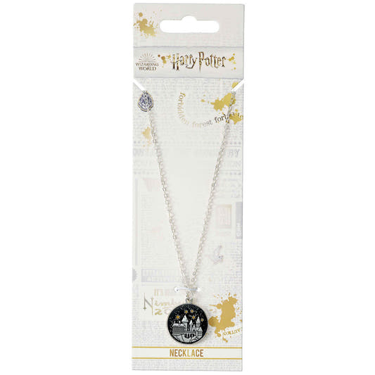 Colgante Harry Potter con medalla del Castillo de Hogwarts y cadena - 2