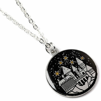 Colgante Harry Potter con medalla del Castillo de Hogwarts y cadena - 4