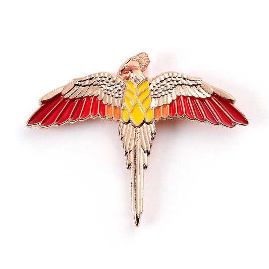 Pin de Fawkes de Harry Potter con alas extendidas