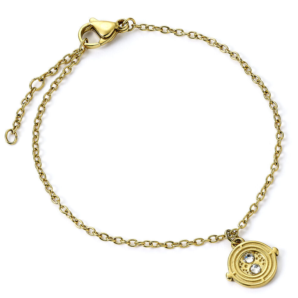 Pulsera dorada Harry Potter con símbolo del Tornero del Tiempo - 2