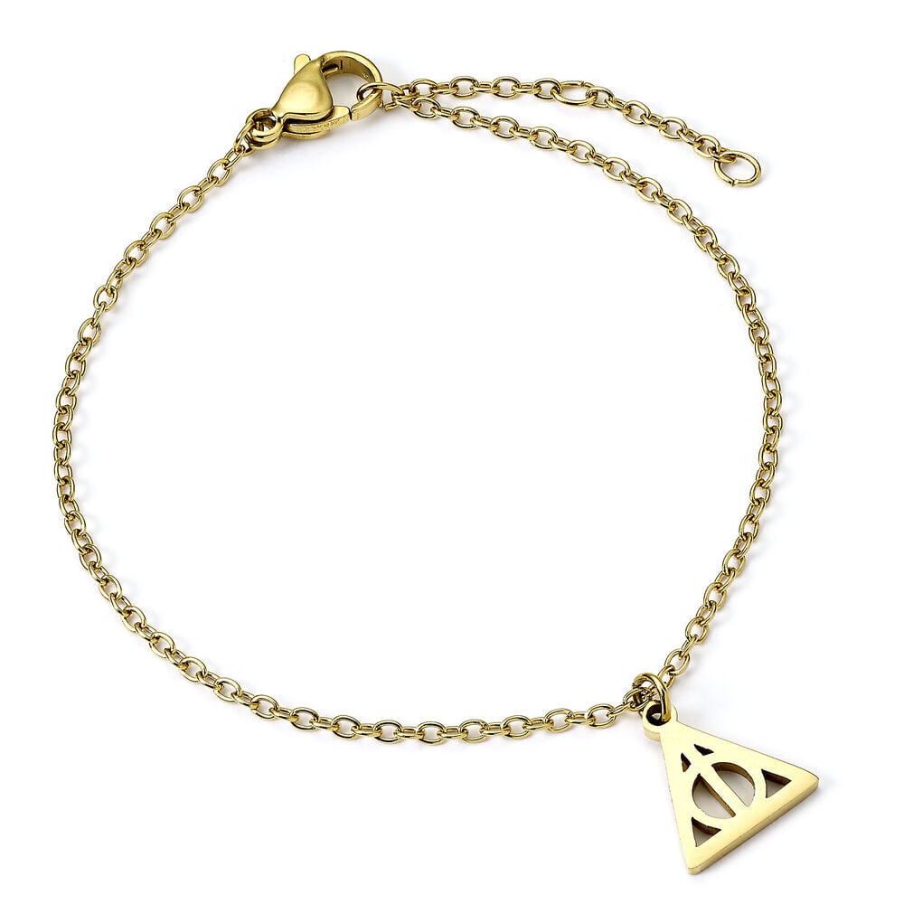 Pulsera dorada Harry Potter con símbolo de las Reliquias de la Muerte - 2