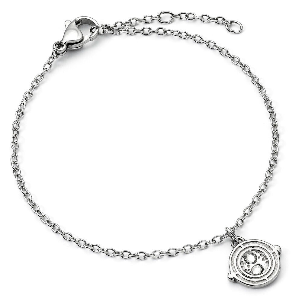 Pulsera de acero inoxidable de Harry Potter con amuleto del Tornero del Tiempo - 2