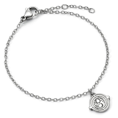 Pulsera de acero inoxidable de Harry Potter con amuleto del Tornero del Tiempo - 2