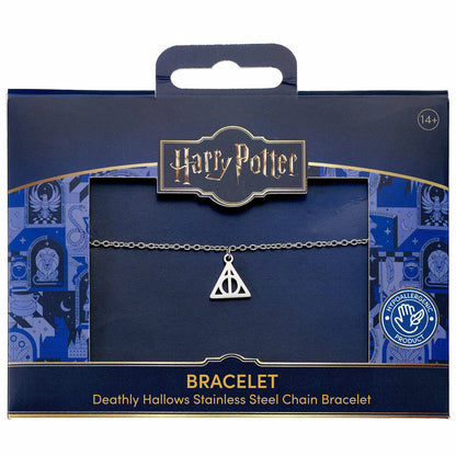 Pulsera Harry Potter de acero inoxidable con símbolo de las Reliquias de la Muerte
