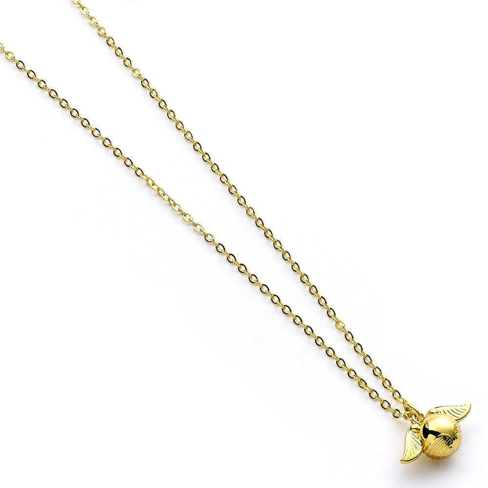 Colgante dorado de Harry Potter con amuleto de Snitch Dorada - 3
