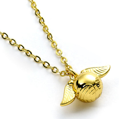 Colgante dorado de Harry Potter con amuleto de Snitch Dorada - 4