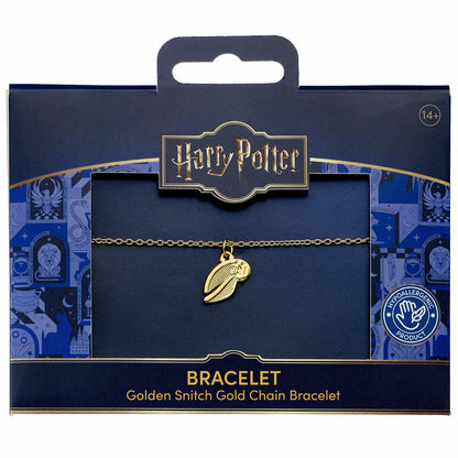 Pulsera Harry Potter con colgante de la Snitch dorada