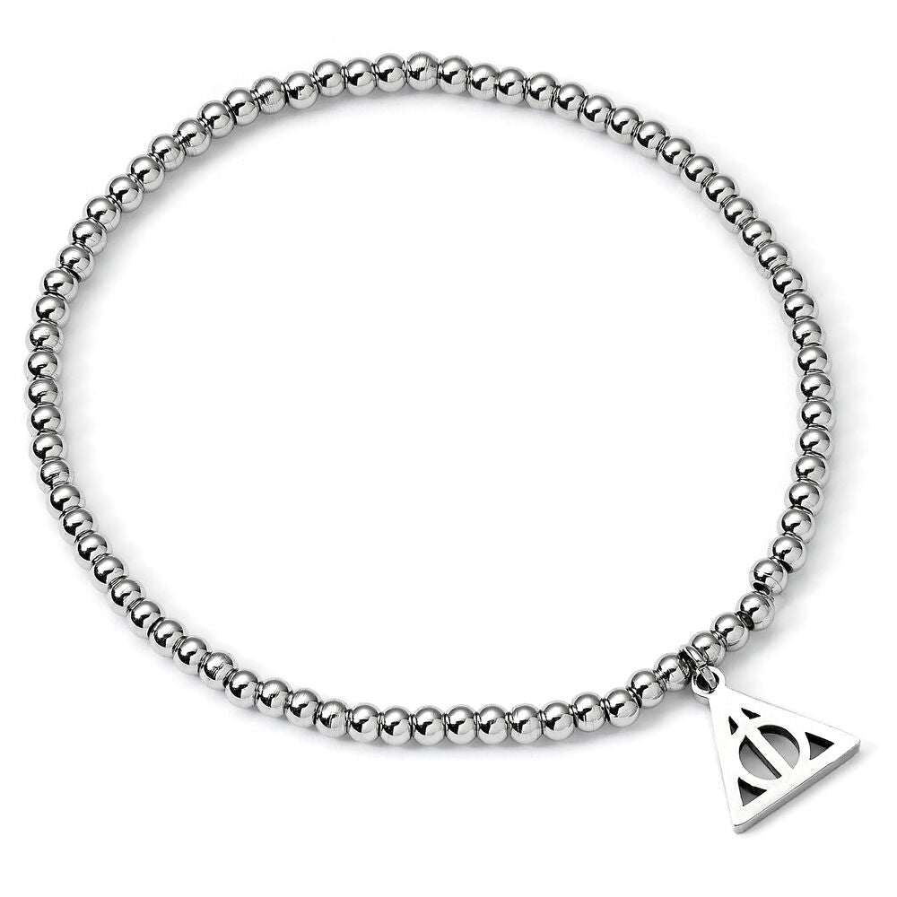 Pulsera de bolas de acero inoxidable Harry Potter con símbolo de las Reliquias de la Muerte - 2