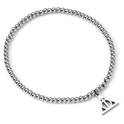 Pulsera de bolas de acero inoxidable Harry Potter con símbolo de las Reliquias de la Muerte - 2