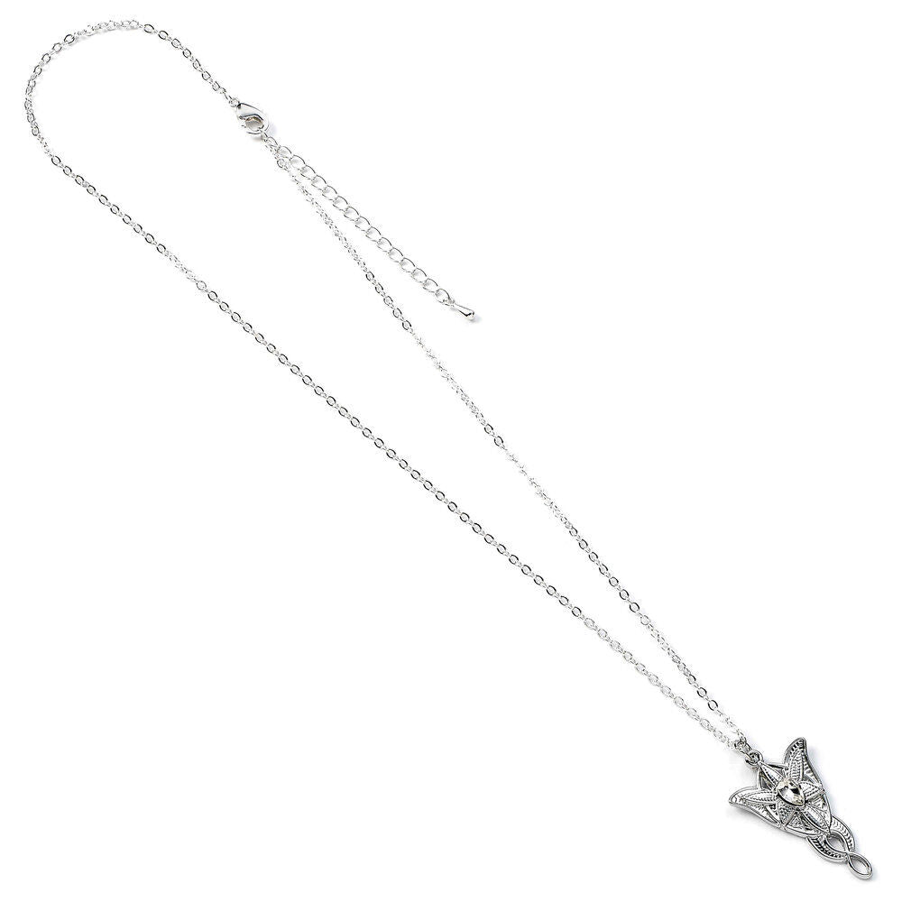 Colgante Evenstar plateado de El Señor de los Anillos con cristal central