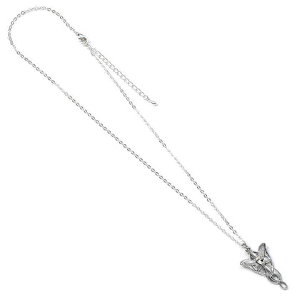 Colgante Evenstar plateado de El Señor de los Anillos con cristal central