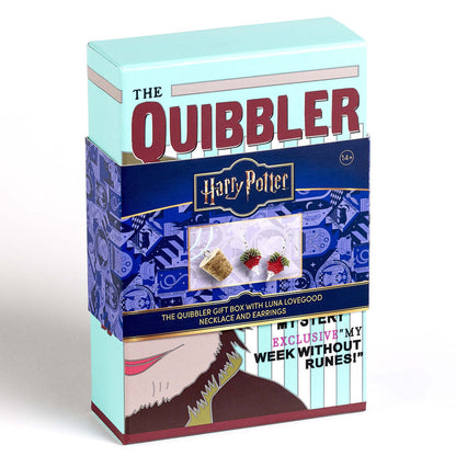 Set de colgante turquesa y pendientes de Luna Lovegood en caja The Quibbler - 3