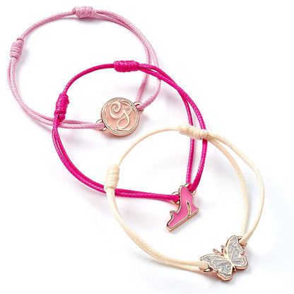 Set de 2 pulseras de cordón Glinda Wicked con colgantes
