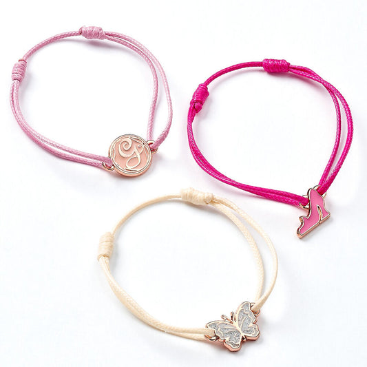 Set de 2 pulseras de cordón Glinda Wicked con colgantes - 3