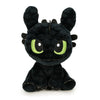 Peluche negro de Desdentao con ojos verdes
