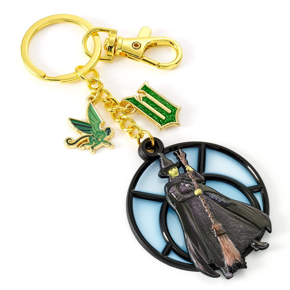 Llavero de 2 piezas de Elphaba de Wicked con cadena dorada