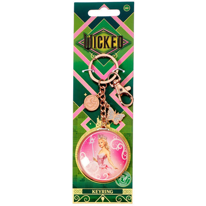Llavero de Glinda de Wicked con medallón rosa y mariposa - 2