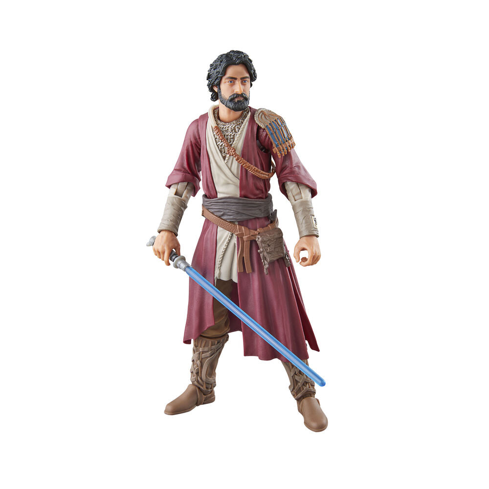 Figura articulada de Ezra Bridger de Star Wars con sable de luz azul