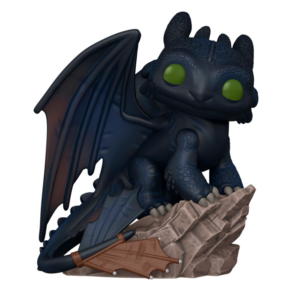 Figura Funko POP Deluxe de Desdentao sobre una base rocosa