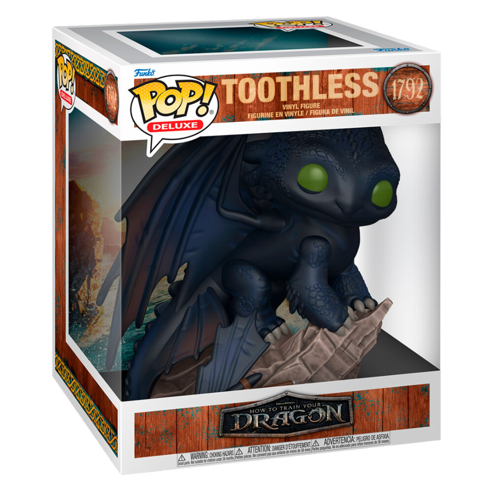 Figura Funko POP Deluxe de Desdentao sobre una base rocosa - 2