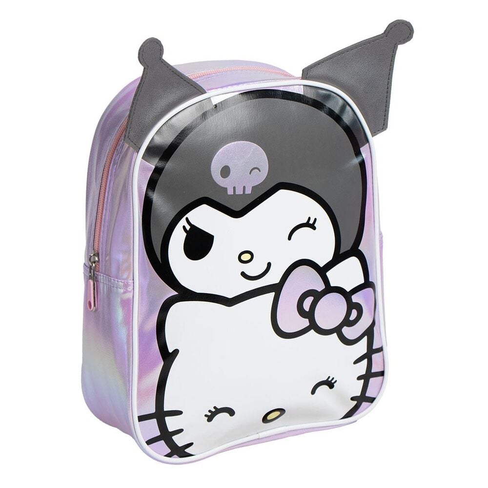 Mochila lila de Kuromi y Hello Kitty CERDÁ