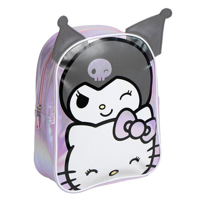 Mochila lila de Kuromi y Hello Kitty CERDÁ