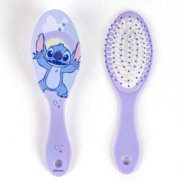 Neceser escolar Stitch Disney lila con toalla y cepillo - 3
