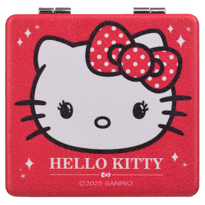 Espejo de bolsillo rojo con diseño de Hello Kitty