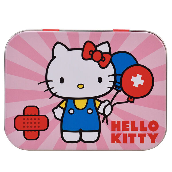 Caja metálica rosa de tiritas Hello Kitty