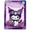 Mascarilla facial Glow de Kuromi Hello Kitty en envase morado