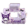 Pinza para el pelo translúcida lila con diseño de Kuromi