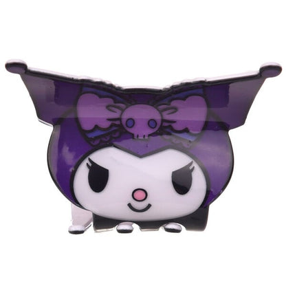Pinza para el pelo morada con diseño de Kuromi