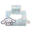 Pinza de pelo translúcida azul pastel con Cinnamoroll y estrellas