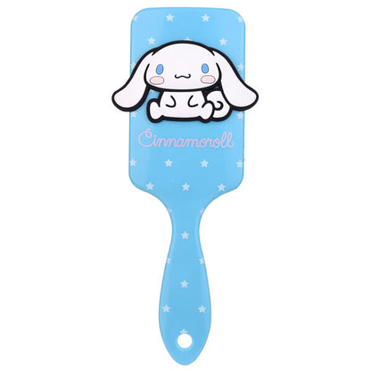 Cepillo de pelo azul de Cinnamoroll con estrellas blancas