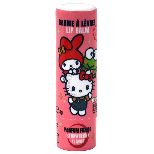 Bálsamo labial rosa Hello Kitty & Friends con sabor a fresa