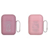 Set de dos labiales Hello Kitty y Kuromi en estuches rosas con cadena