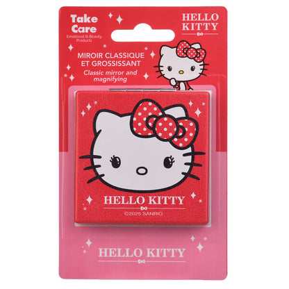 Espejo de bolsillo rojo con diseño de Hello Kitty - 2