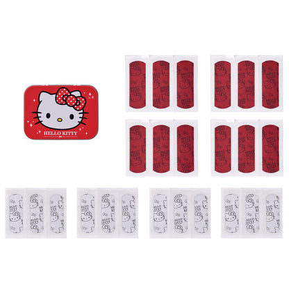 Caja metálica roja de 24 tiritas con diseño de Hello Kitty - 2