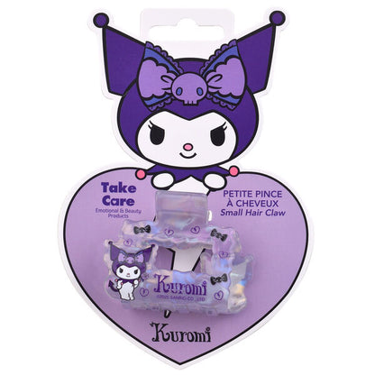 Pinza para el pelo translúcida lila con diseño de Kuromi - 2