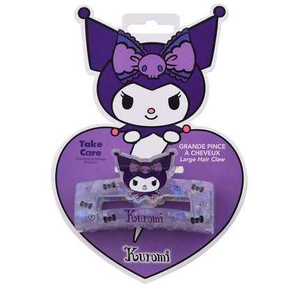 Pinza de pelo lila translúcida con diseño de Kuromi - 2