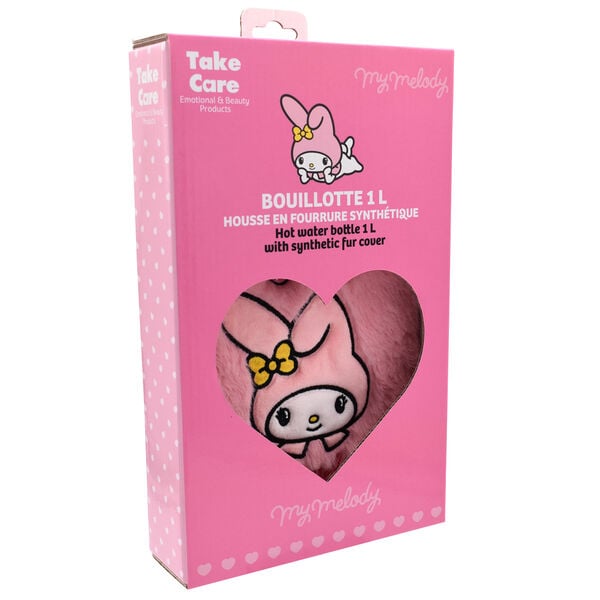 Bolsa de agua caliente rosa de peluche con diseño de My Melody - 2