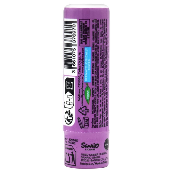 Bálsamo labial morado de Kuromi con sabor a mora - 3