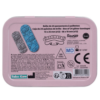 Caja metálica azul de tiritas Cinnamoroll Hello Kitty - 3