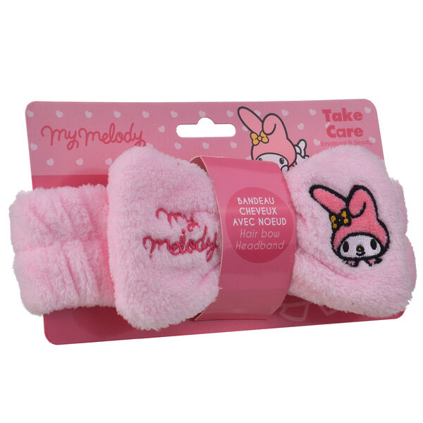 Diadema rosa Skin Care TAKE CARE con lazo y diseño de My Melody - 2