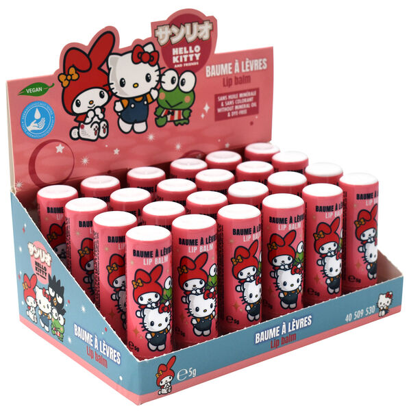 Bálsamo labial rosa Hello Kitty & Friends con sabor a fresa - 3